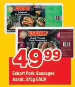 OK Grocer Eskort Pork Sausages offer