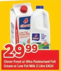 OK Grocer Clover Fresh or Ultra Pasteurised Full Cream or Low Fat Milk offer
