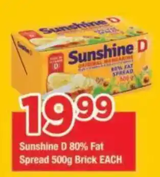 Sunshine D 80% Fat Spread