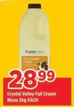 OK Grocer Crystal Valley Full Cream Maas offer