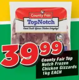OK Grocer County Fair TopNotch Frozen Chicken Gizzards offer