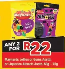 OK Grocer Maynards Jellies or Gums Assorted offer