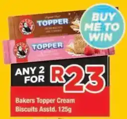 OK Grocer Bakers Topper Cream Biscuits offer