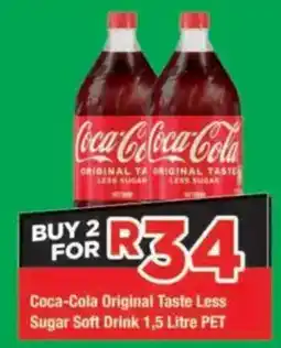 OK Grocer Coca-Cola Original Taste Less Sugar Soft Drink offer