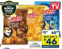 Pick n Pay Simba Potato Chips Assorted offer