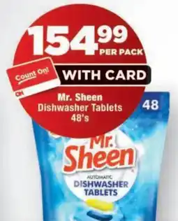 OK Foods Mr. Sheen Dishwasher Tablets offer