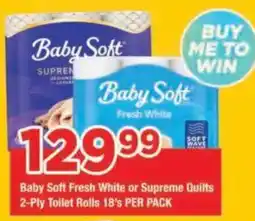 OK Grocer Baby Soft Fresh White or Supreme Quilts offer