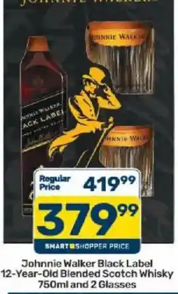 Pick n Pay Liquor Johnnie Walker Black Label 12-Year-Old Blended Scotch Whisky offer