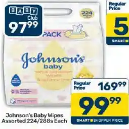 Pick n Pay Johnson's Baby Wipes Assorted offer
