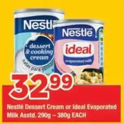 OK Grocer Nestlé Dessert Cream or Ideal Evaporated Milk offer