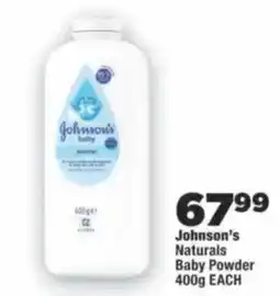 OK Foods Johnson's Naturals Baby Powder offer