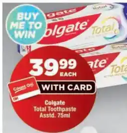 OK Foods Colgate Total Toothpaste offer