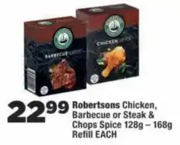 OK Foods Robertsons Chicken, Barbecue or Steak & Chops Spice offer