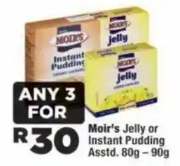 OK Foods Moir's Jelly or Instant Pudding offer