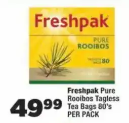 OK Foods Freshpak Pure Rooibos Tagless Tea Bags offer
