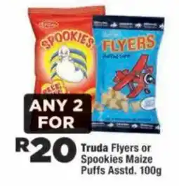 OK Foods Truda Flyers or Spookies Maize Puffs offer