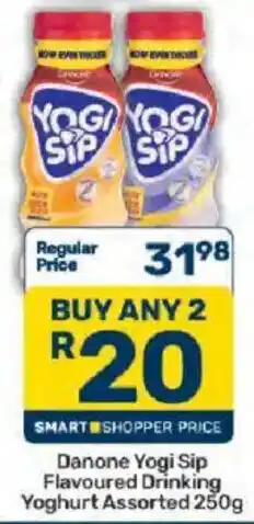 Pick n Pay Danone Yogi Sip Flavoured Drinking Yoghurt Assorted offer