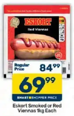 Pick n Pay Eskort Smoked or Red Viennas offer