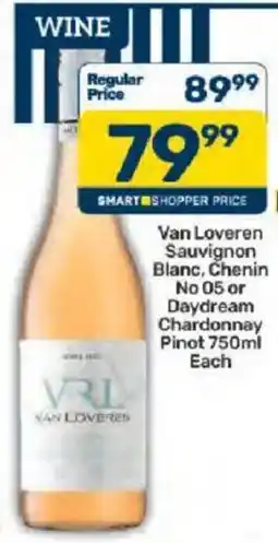 Pick n Pay Van Loveren Sauvignon Blanc, Chenin No 05 or Daydream Chardonnay offer