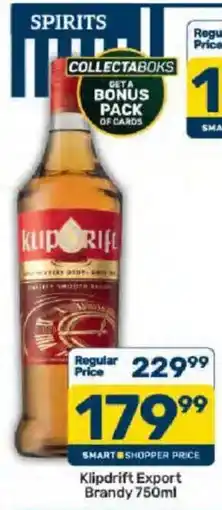 Pick n Pay Klipdrift Export Brandy offer