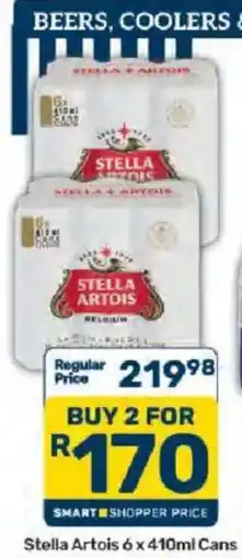 Pick n Pay Stella Artois 6 x 410ml Cans offer