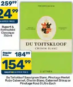 Pick n Pay Du Toitskloof Chenin Blanc offer