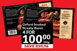 Oxford Freshmarket Oxford Smoked Streaky Bacon offer