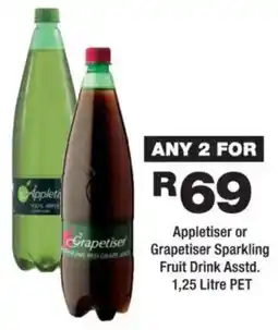 OK urban Appletiser or Grapetiser Sparkling Fruit Drink offer