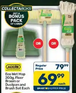 Pick n Pay ADDIS Eco Wet Mop 200g, Floor Broom or Dustpan and Brush Set offer