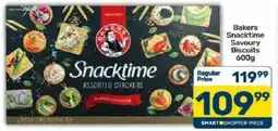 Pick n Pay Bakers Snacktime Assorted Crackers offer