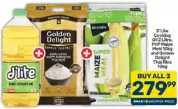Pick n Pay D'Lite Cooking Oil, PnP Maize Meal and Golden Delight Thai Rice offer