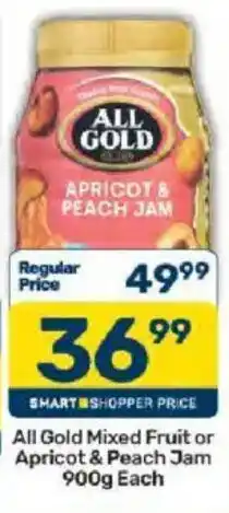 Pick n Pay All Gold Apricot & Peach Jam offer