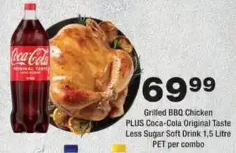 Grilled BBQ Chicken PLUS Coca-Cola Original Taste Less Sugar Soft Drink