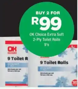 OK urban OK Choice Extra Soft 2-Ply Toilet Rolls offer
