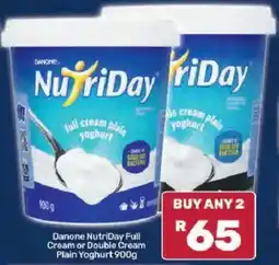 Pick n Pay Danone NutriDay Full Cream or Double Cream Plain Yoghurt offer
