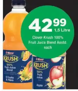 OK urban Clover Krush 100% Fruit Juice Blend offer