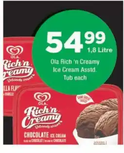 OK urban Ola Rich'n Creamy Ice Cream Assorted offer