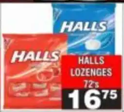 Advance Cash n Carry Halls Lozenges offer