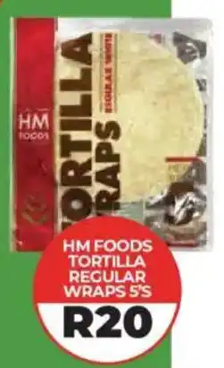 1UP HM FOODS TORTILLA WRAPS offer