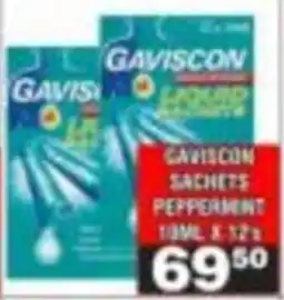 Advance Cash n Carry Gaviscon Liquid Sachets Peppermint offer