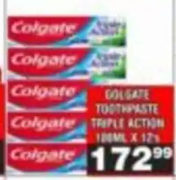 Advance Cash n Carry Colgate Toothpaste Triple Action offer