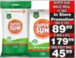 Advance Cash n Carry Super Sun Maize Meal offer