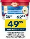 Pick n Pay President - medium fat cream cheese offer