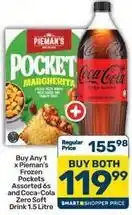 Pick n Pay Coca cola - frozen pockets assorted 6s and zero soft drink offer