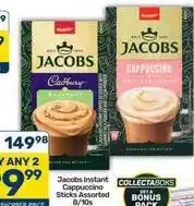 Pick n Pay Jacobs - instant cappuccino sticks assorted offer