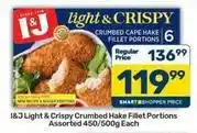 Pick n Pay I&j - crumbed cape hake fillet portions offer