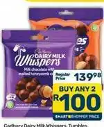 Pick n Pay Cadbury - dairy milk whispers tumbles offer