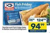 Pick n Pay Sea harvest - fish friday hake in batter assorted offer