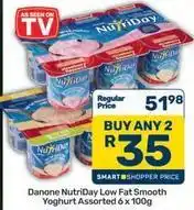 Pick n Pay Nutriday - low fat smooth yoghurt assorted offer