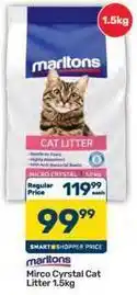 Pick n Pay Cat - mirco cyrstal cat litter offer